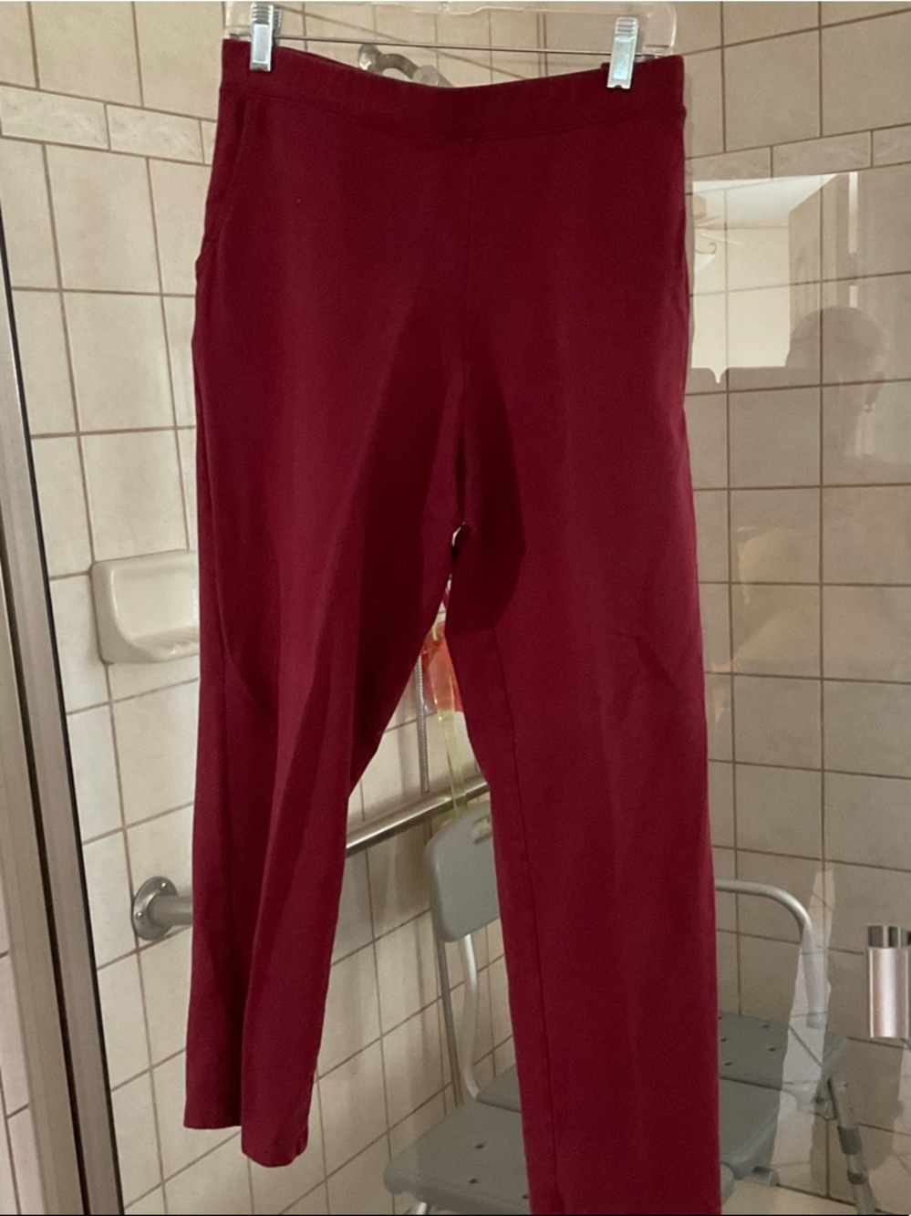 Women's Stretch Pull-On Leggings - Burgundy